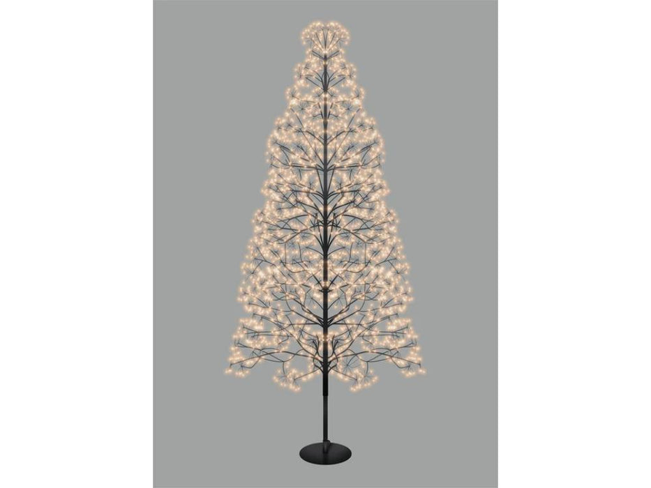Xmas Haus Gold LED Black Firework Christmas Tree – 1.8m or 2.1m with 2 ...