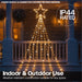 Xmas Haus LED 2D Waterfall Tree – 3m, 4.8m or 7m – Cool White Twinkling LEDs – Indoor & Outdoor Use_Outdoor Christmas Decorations