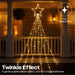 Xmas Haus LED 2D Waterfall Tree – 3m, 4.8m or 7m – Cool White Twinkling LEDs – Indoor & Outdoor Use_Outdoor Christmas Decorations