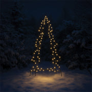 Xmas Haus 3D LED Christmas Tree – 1.5m Black Frame with 240 Warm White LEDs, Timer Function, Outdoor Festive Decoration_Artificial Christmas Trees