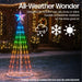 Xmas Haus 3D 1.5m RGB LED Pre-Lit Smart Christmas Tree