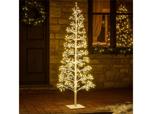 Xmas Haus Outdoor Copper Wire Christmas Tree w/ Warm White LEDS_Artificial Christmas Trees