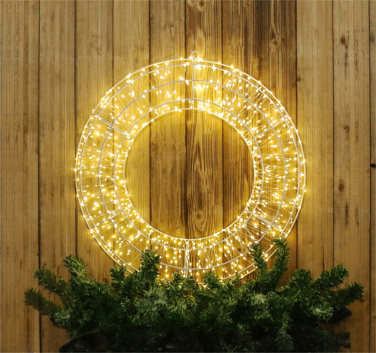 Pre Lit Micro LED Wreath — Home & Garden Extras