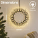 Xmas Haus Outdoor Black Metal Wreath