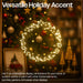 Xmas Haus Outdoor Black Metal Wreath