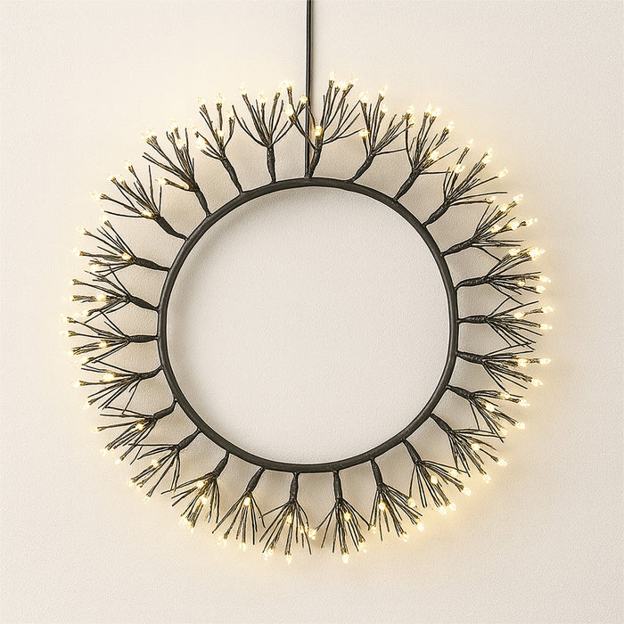 Xmas Haus Outdoor Black Metal Wreath