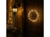Xmas Haus Outdoor Black Metal Wreath - Warm Wite LEDS - Available in 2 sizes_Christmas Wreath