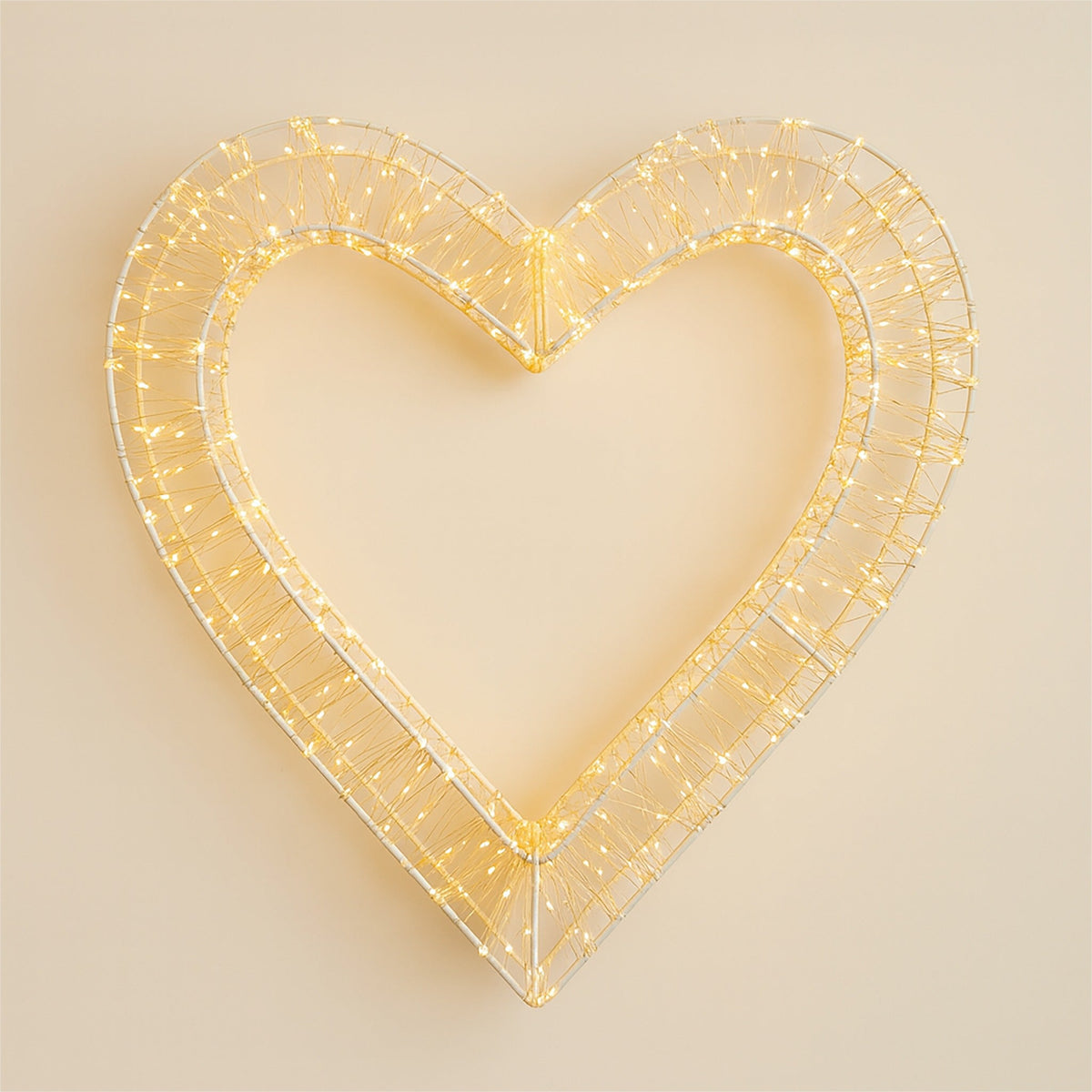 Xmas Haus 40cm LED Heart Light – 960 Warm White LEDs with Timer, Indoor & Outdoor Use_Christmas Lights