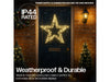 Xmas Haus Outdoor Christmas 100 LEDS Metal Shiny Star - 55cm_Christmas Wreath