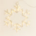 Xmas Haus 25cm LED Snowflake Decorations – Warm White Micro LEDs, Battery Operated with Timer, Indoor & Outdoor_Christmas Lights