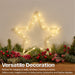 Xmas Haus 25cm LED Star Decorations – Warm White Micro LEDs Battery Operated with Timer_Christmas Lights