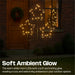 Xmas Haus Christmas 3 Star Cluster – 30 Warm White LEDs per Star, Battery Operated with Timer, Outdoor Garden & Patio Decoration_Christmas Lights