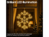 Xmas Haus Christmas Holiday Snowflake - 49CM 180 Warm White LED - 8 Light Functions_Outdoor Christmas Decorations