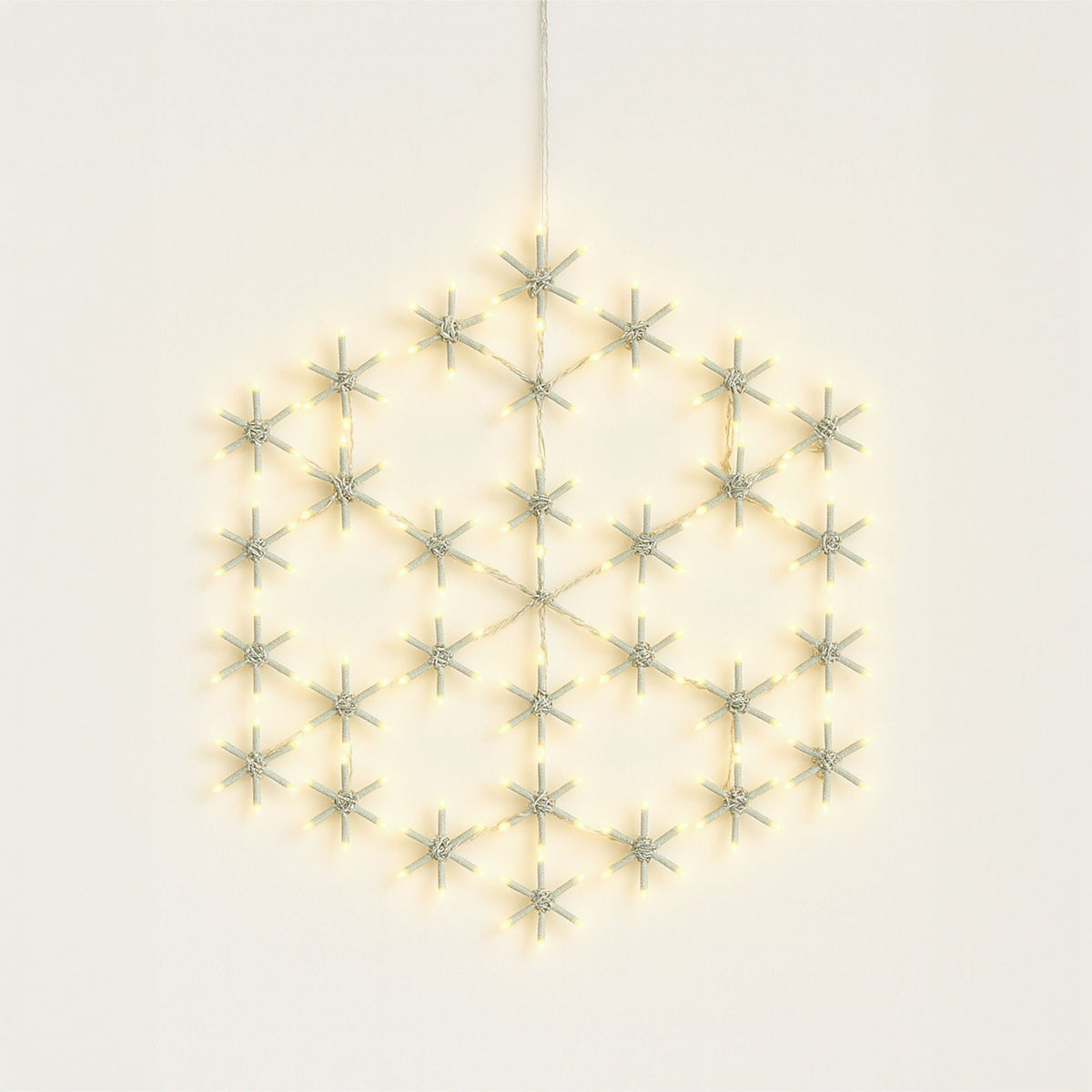 Xmas Haus Christmas Holiday Snowflake – 49cm with 180 Warm White LEDs, 8 Light Functions for Festive Decoration_Outdoor Christmas Decorations