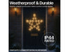 Xmas Haus Christmas Holiday Star - 50CM 120 Warm White LED - 8 Light Functions_Outdoor Christmas Decorations