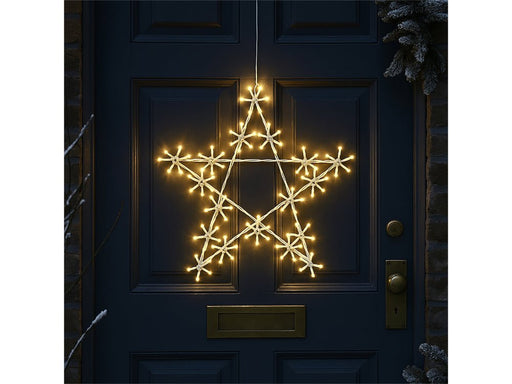 Xmas Haus Christmas Holiday Star - 50CM 120 Warm White LED - 8 Light Functions_Outdoor Christmas Decorations