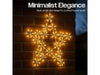 Xmas Haus Christmas Holiday Star - 50CM 120 Warm White LED - 8 Light Functions_Outdoor Christmas Decorations