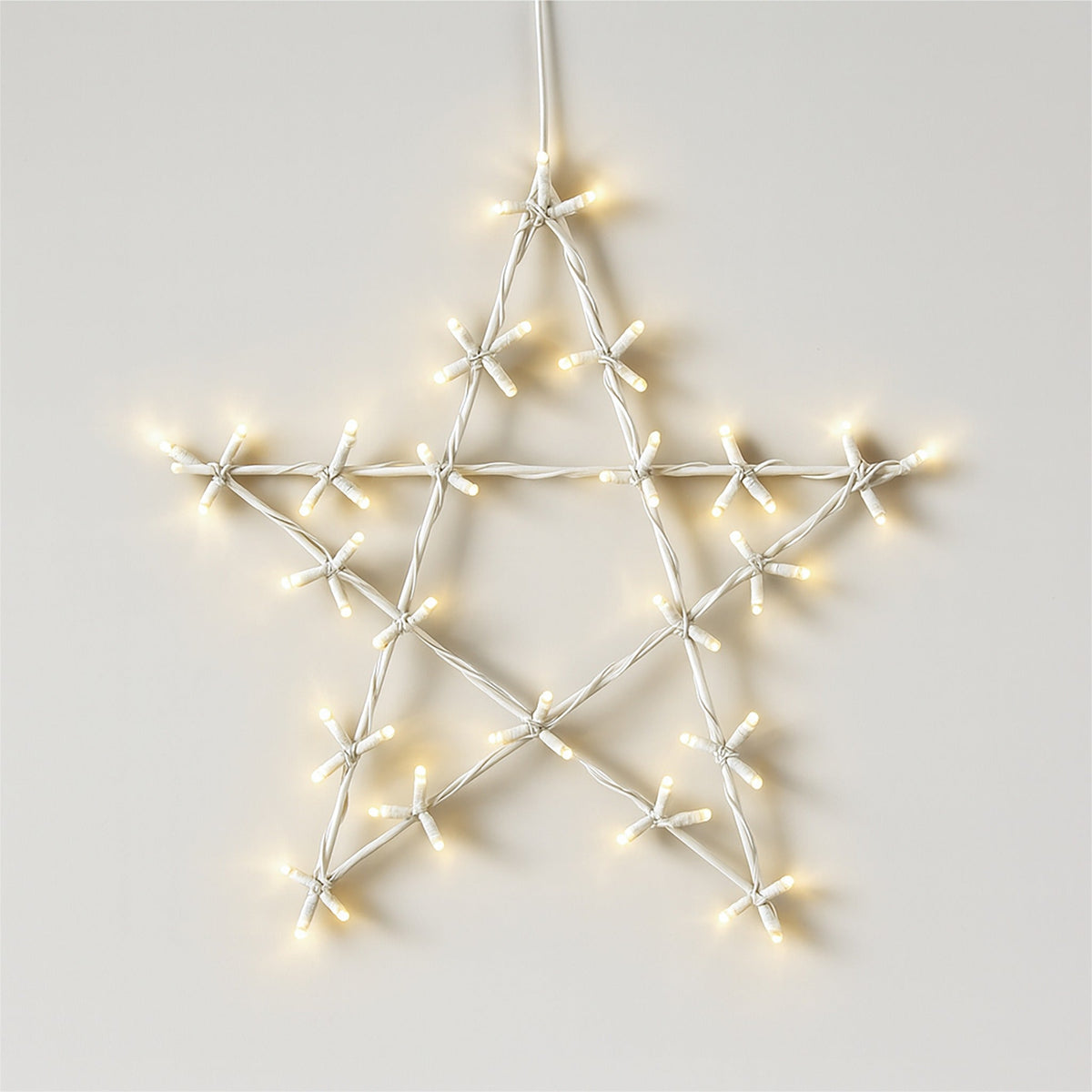 Xmas Haus Christmas Holiday Star – 50cm with 120 Warm White LEDs, 8 Light Functions for Festive Decoration_Outdoor Christmas Decorations