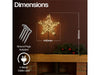 Xmas Haus Christmas Black Metal Star with Stand - Warm White LED - Available in 2 Sizes_Outdoor Christmas Decorations
