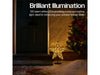 Xmas Haus Christmas Black Metal Star with Stand - Warm White LED - Available in 2 Sizes_Outdoor Christmas Decorations