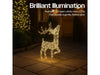 Xmas Haus Christmas Festive Silver Deer - 60CM High - 200 Warm White LED_Christmas Figure