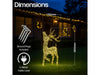 Xmas Haus Christmas Festive Silver Deer - 60CM High - 200 Warm White LED_Christmas Figure