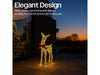Xmas Haus Christmas Festive Gold Rattan Deer - 74CM High - 250 Warm White LEDS_Christmas Figure
