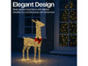 Xmas Haus Christmas Festive Gold Rattan Deer - 108CM High - 350 Warm White LEDS_Christmas Figure