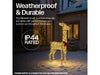 Xmas Haus Christmas Festive Gold Rattan Deer - 108CM High - 350 Warm White LEDS_Christmas Figure