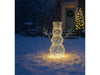 Xmas Haus Christmas Festive Silver Snowman - 60CM High - 330 Warm White Micro LEDS_Christmas Figure
