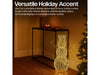 Xmas Haus Christmas Festive Silver Snowman - 60CM High - 330 Warm White Micro LEDS_Christmas Figure