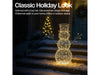 Xmas Haus Christmas Festive Silver Snowman - 60CM High - 330 Warm White Micro LEDS_Christmas Figure