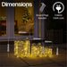 Xmas Haus Set of 3 Outdoor Festive Giftbox Decorations