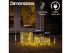 Xmas Haus Set of 3 Outdoor Christmas Holiday Festive Round Giftbox Decorations_Christmas Lights