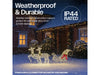 Xmas Haus Christmas Festive 2D Deer & Sledge Decoration Set - 150 Warm White LEDS_Christmas Figure