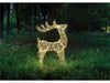 Xmas Haus Christmas Silver Deer - 78cm High - Metal Frame - 450 Warm White Micro LEDS_Christmas Figure