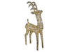 Xmas Haus Christmas Silver Deer - 78cm High - Metal Frame - 450 Warm White Micro LEDS_Christmas Figure
