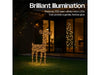 Xmas Haus Christmas Black Deer - 61cm High - Metal Frame - 200 Warm White Micro LEDS_Christmas Figure