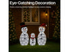 Xmas Haus Christmas Set of 3 Snowmen - total 80 LEDS_Christmas Figure