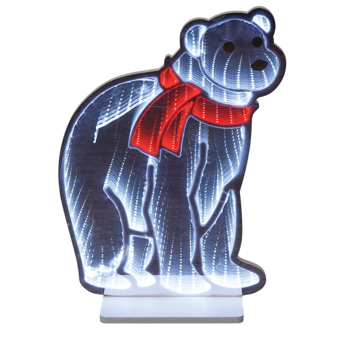 Xmas Haus Polar Bear LED Infinity Christmas Decoration – 180 LEDs, 42cm High, Indoor Festive Light_Indoor Christmas Decorations