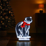 Xmas Haus Polar Bear LED Infinity Christmas Decoration – 180 LEDs, 42cm High, Indoor Festive Light_Indoor Christmas Decorations