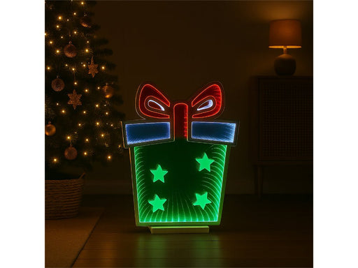 Xmas Haus Giftbox 136 LED Infinity Indoor Christmas Decoration - 56cm High_Indoor Christmas Decorations