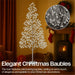 Xmas Haus Indoor/Outdoor Silver Copper Wire Christmas Tree Silver Balls