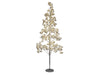 Xmas Haus Outdoor Copper Wire Christmas Tree w/ Silver Balls - Warm White Micro LEDS_Artificial Christmas Trees