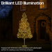 Xmas Haus Indoor/Outdoor Gold Copper Wire Christmas Tree Gold Balls
