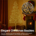 Xmas Haus Indoor/Outdoor Gold Copper Wire Christmas Tree Gold Balls