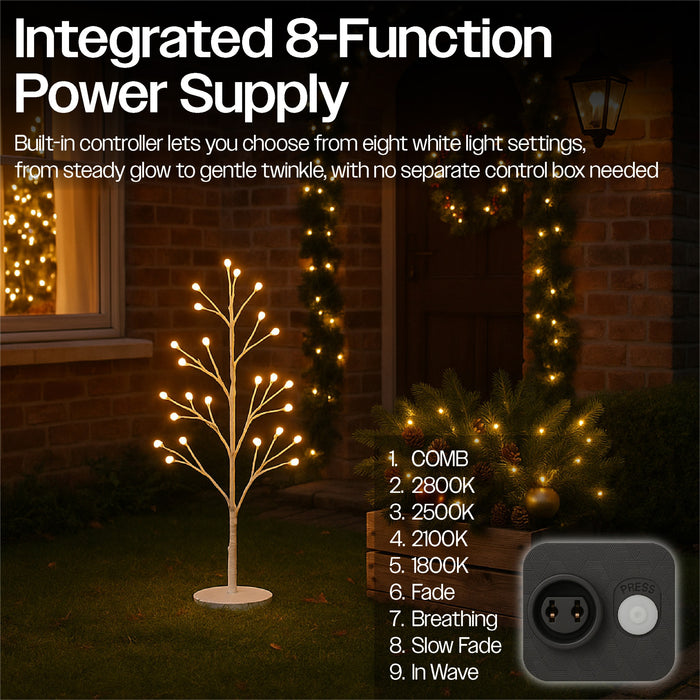 Xmas Haus Pre-Lit Birch-Style LED Tree