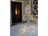 Xmas Haus Pre - Lit Birch - Style Tree with Warm White and White Ball Diffuser LEDs & 8 Lighting Modes Available in 5 Sizes_Artificial Christmas Trees