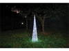 Xmas Haus Cone - Shaped Tree Silver w/ White LEDS_Artificial Christmas Trees