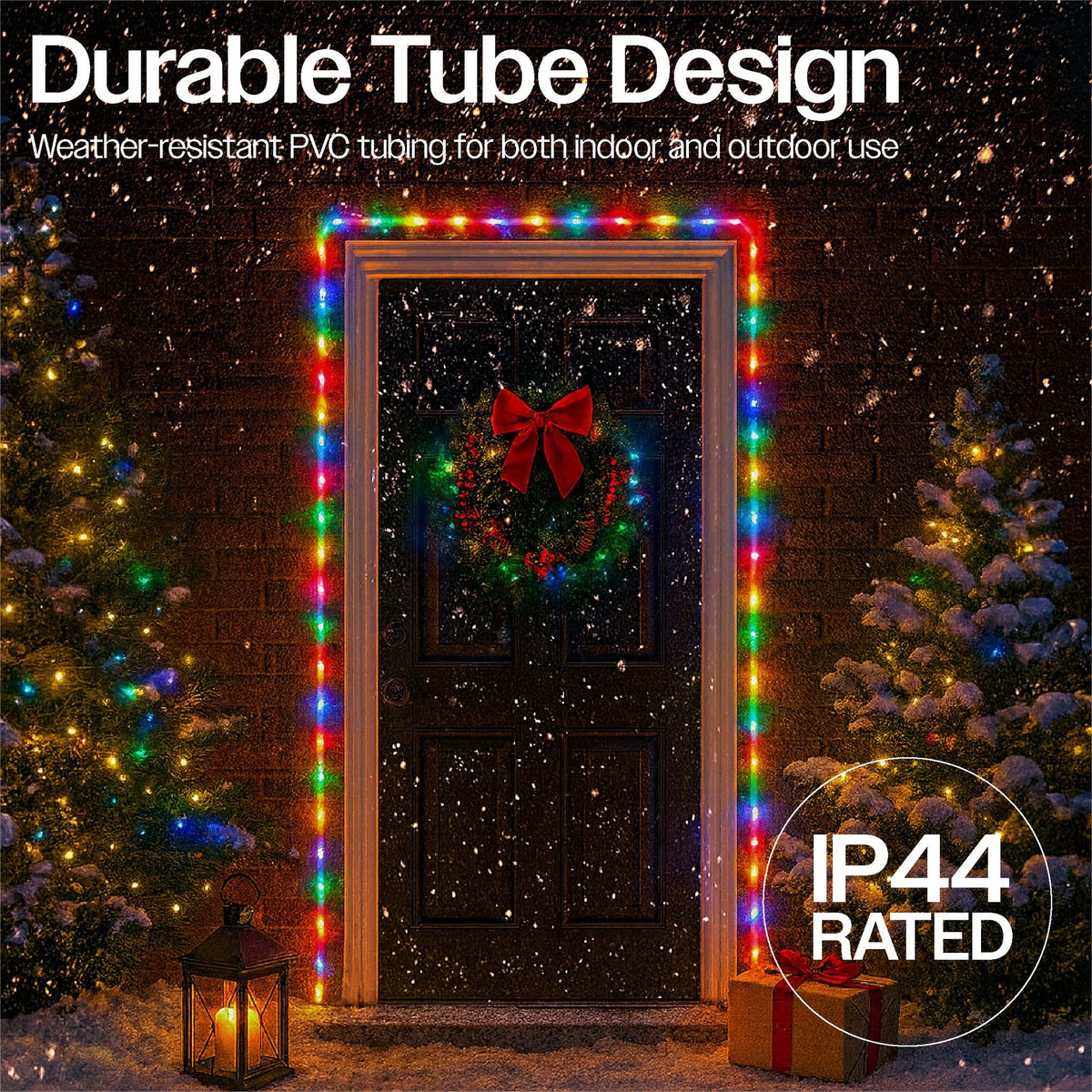 Xmas Haus 10M Multi-Colour Festive Christmas Rope Light Battery Operated_Christmas Lights